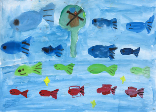 キレイな水にすんでる魚