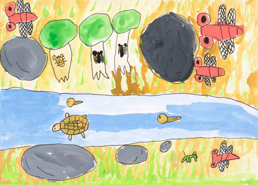 いろいろな虫ときれいな川