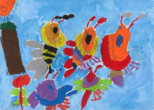 みつばちの　おしゃべり