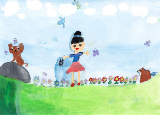 いぬとあそぶわたし