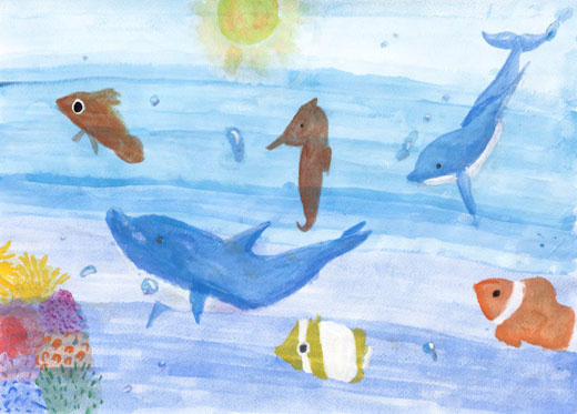 たわむれる魚たち