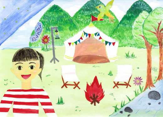 緑がいっぱい楽しいキャンプ