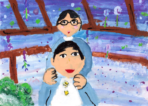 藤の花をみにいったよ