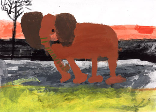 サバンナのぞう