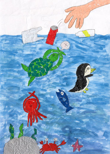 へらそう海のゴミ