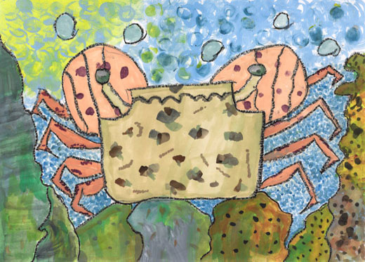 カニのひなたぼっこ