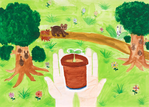 大切にそだてよう。動物やしょく物