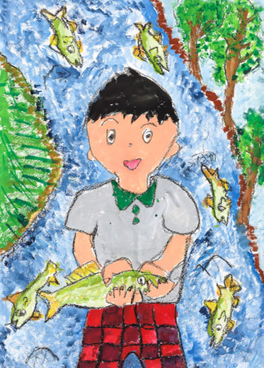 あゆをつかまえたよ！！