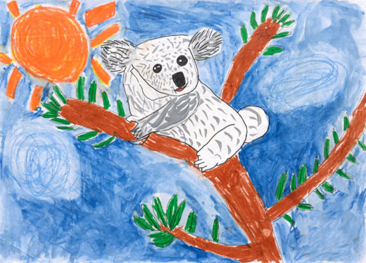 元気なコアラ