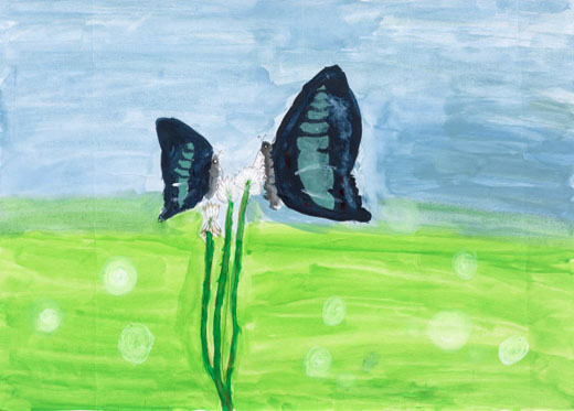 アオスジアゲハのすてきなお茶会