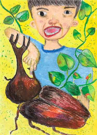 かぶと虫とはじめての夏