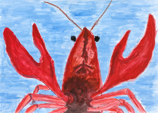 ザリガニつかまえたよ！