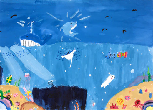 キラキラした海