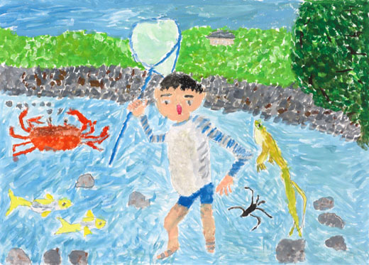 生きものいっぱいの川