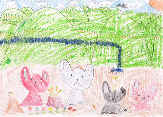 かわいいうさぎたち