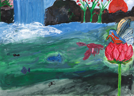 忘れられないきれいなかわせみ