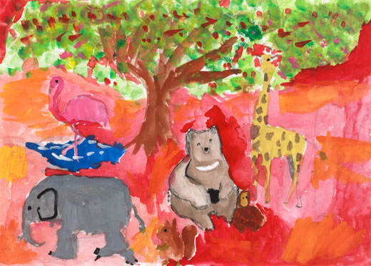 大きな木の下で