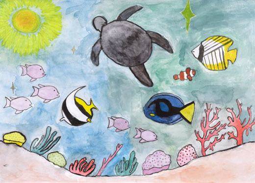 サンゴ礁の魚たち