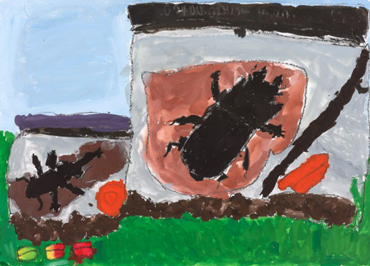 元気なクワガタとかぶと虫