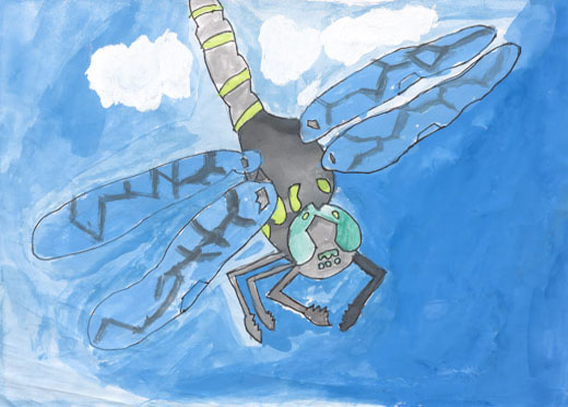 そら高くとぶトンボ