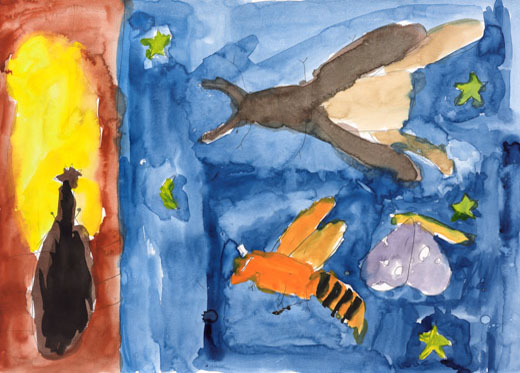 じゅえきにあつまる昆虫たち