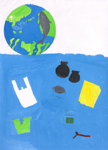 海と魚を大切にして