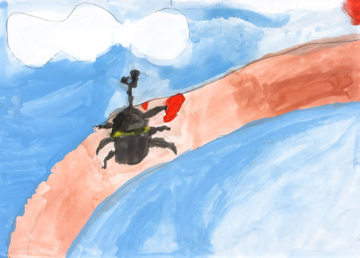 みつをすうかぶとむし