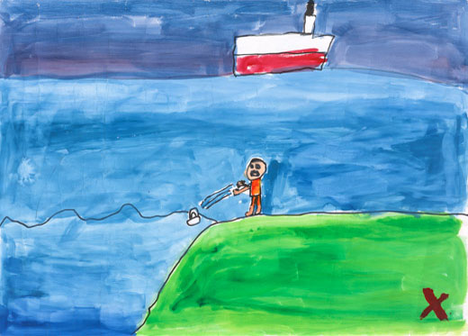 海にごみをすてない