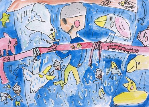 とりとふれあう