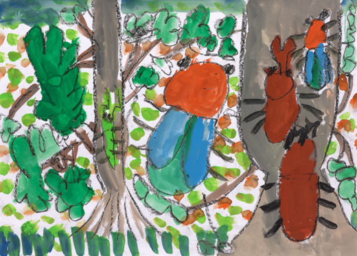 森の中の虫たち