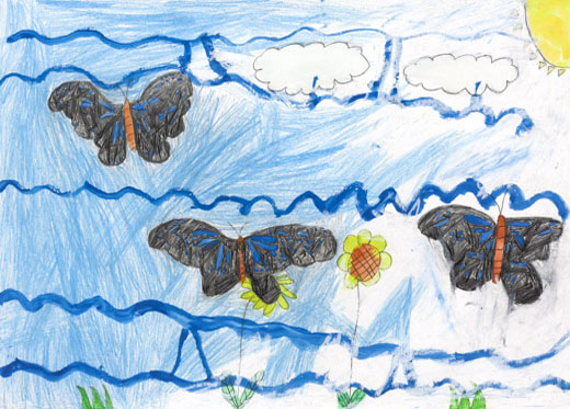 花のバタフライ