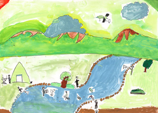 川をきれいに！