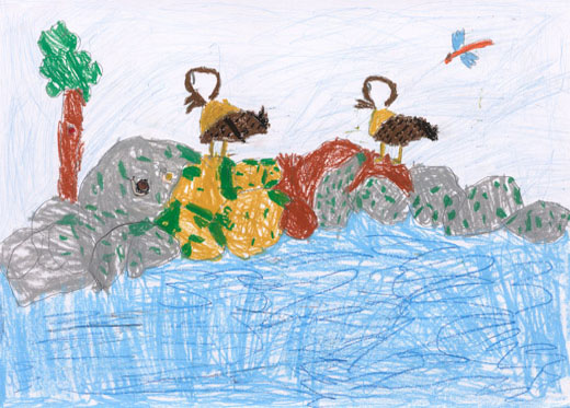 すずめといろいろな虫