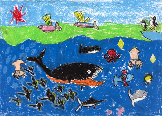 きれいなうみのなかのさかなたち