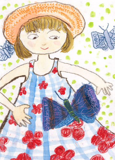 おおむらさきがとまったよ