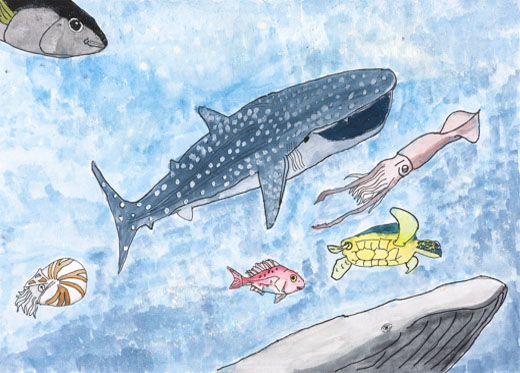 海の中のかけっこ