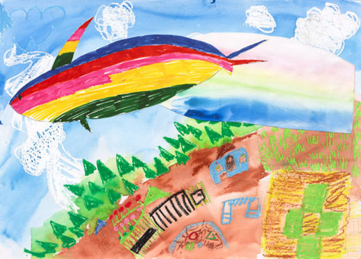 ジャンプで虹をかくイルカ「ドルニー」