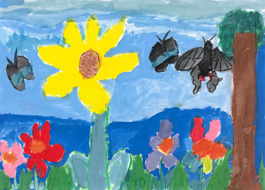 黒いちょうたち