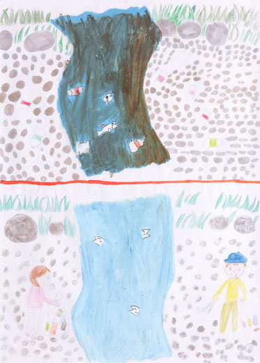 ごみひろいのボランティア