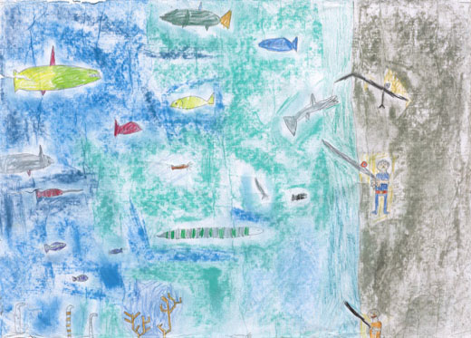 魚がいきいき泳ぐ海