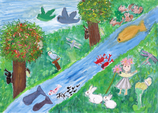 植物と生き物がよろこんでるよ