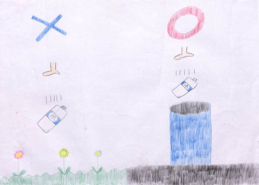 ゴミはゴミばこへ