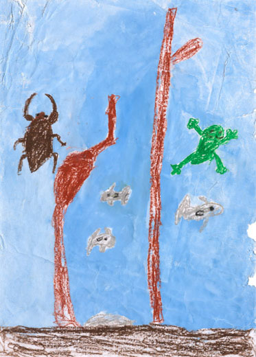 いろんなさかなたちと水中こん虫