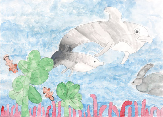 海の元気な魚たち