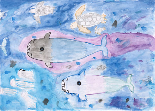 海の生き物はゴミがないと幸せ