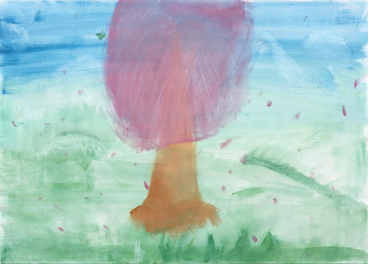 きれいな空気で育った１本の木