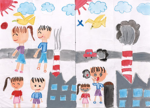 きれいな空気ときたない空気