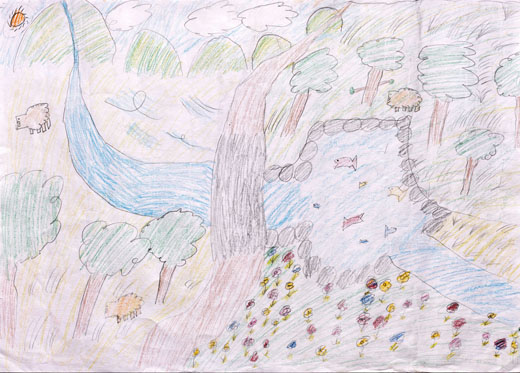 自ぜんのもり・山・池・植物