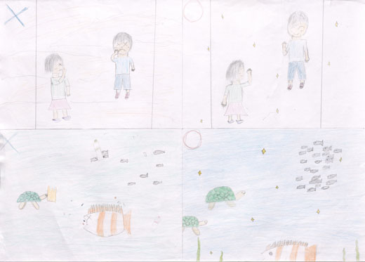 きたない空気ときれいな空気きたない海ときれいな海