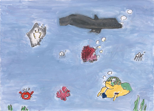 うみにくらすさかなたち